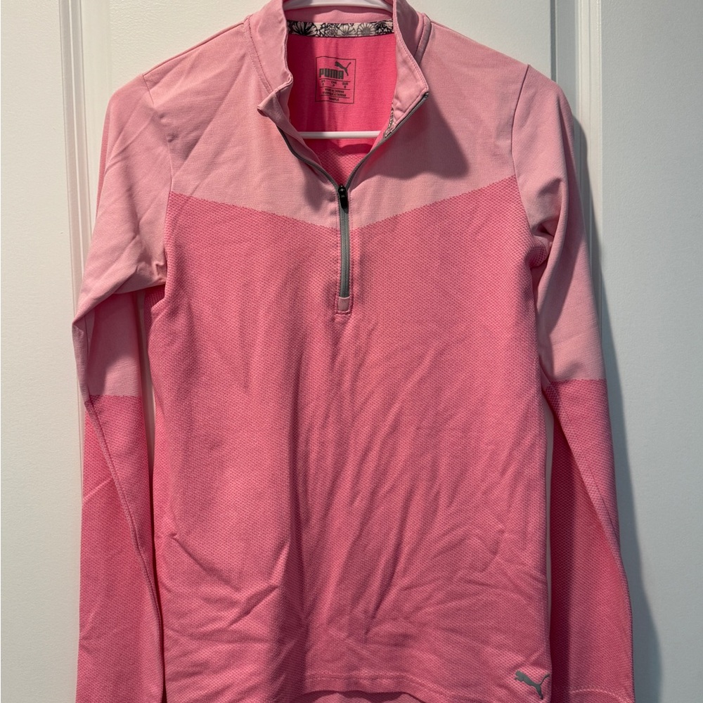 Puma Golf Vibrant Pink Half Zip